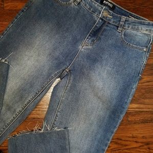 Buffalo Relaxed raw edge jeans